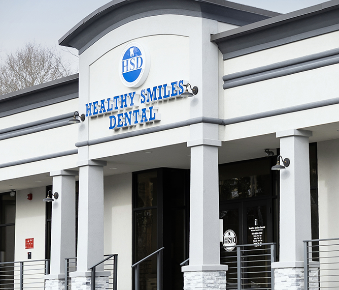 Exterior of the Healthy Smiles Dental office in West Bridgewater